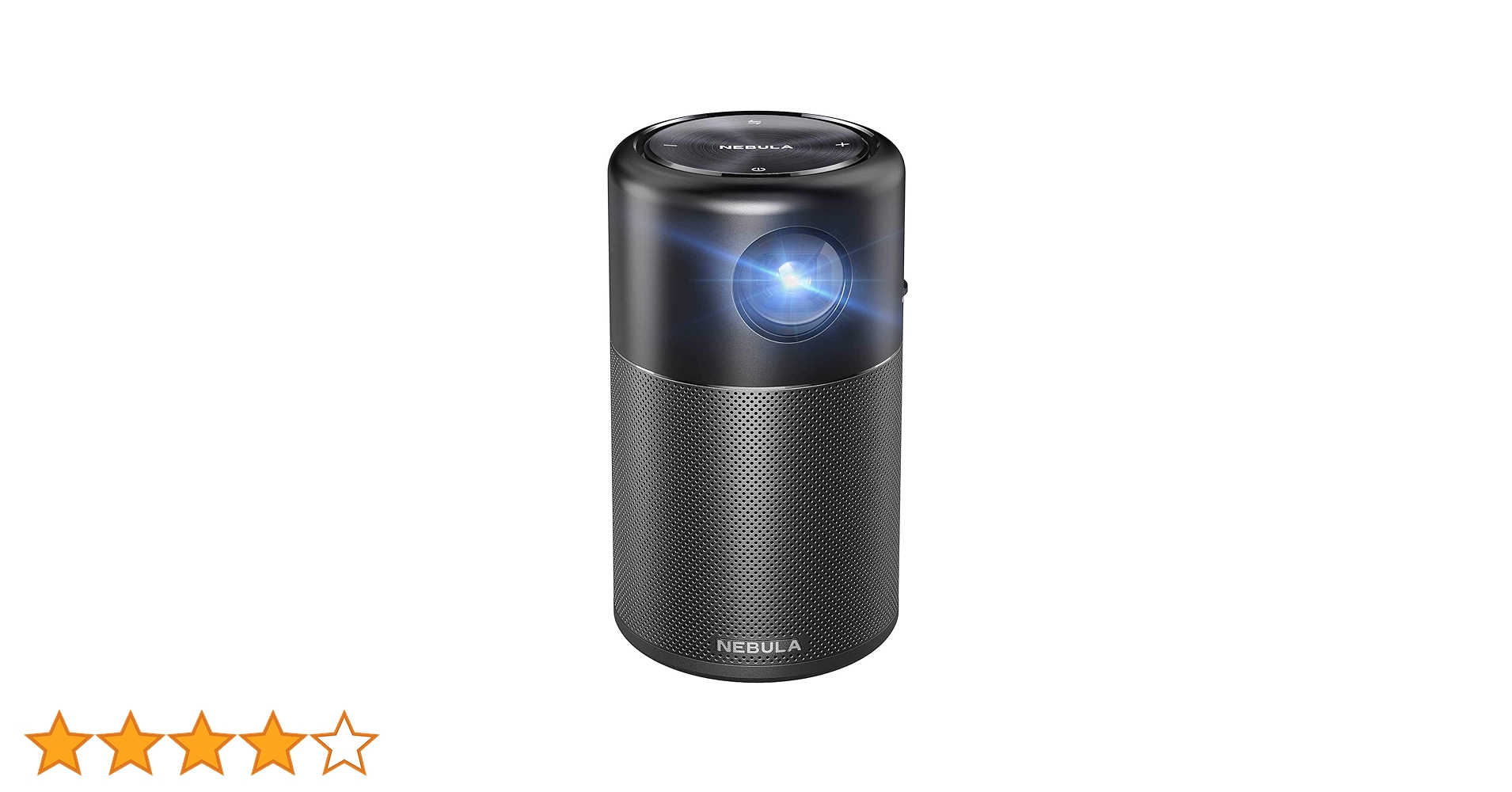 Anker NEBULA Capsule II おまけ100inchスクリーン Nebula Capsule, by Anker, Smart Wi-Fi Mini Projector, Black, 100